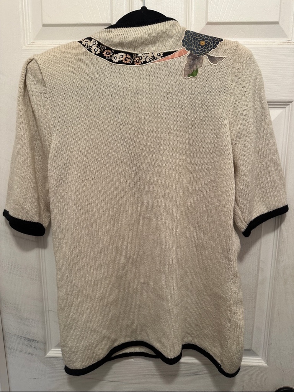 UMI Collections by Anne Grimm Knit Cardigan in Cream 80’s vintage - Picture 4 of 5